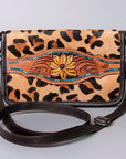 American Darling Cross Body I Hand Tooled Hair-On Genuine Leather Women Bag Western Handbag Purse