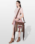 American Darling ADBGZ675 Signature Crossbody Hand Tooled Saddle Blanket Genuine Leather Women Bag Western Handbag Purse
