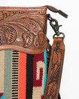 ADBGZ682 American Darling Hand Tooled Saddle Blanket Genuine Leather Women Bag Western Handbag Purse