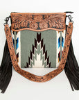 ADBGZ688 American Darling Hand Tooled Saddle Blanket Genuine Leather Women Bag Western Handbag Purse