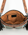 ADBGZ688 American Darling Hand Tooled Saddle Blanket Genuine Leather Women Bag Western Handbag Purse