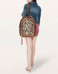 ADBG1029B American Darling Backpack Hair-On Genuine Leather women bag western handbag purse