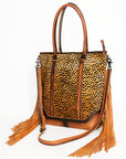 American Darling ADBG1030B Tote Hair-On Genuine Leather women bag western handbag purse
