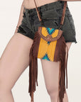 American Darling Hair On Genuine Leather Women Bag Western Handbag Purse