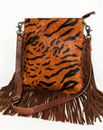 American Darling ADBGS192BP Messenger Hair-On Genuine Leather Women Bag Western Handbag Purse