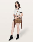 American Darling ADBGS178BD Envelope Hair-On Genuine Leather Women Bag Western Handbag Purse