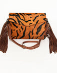 American Darling ADBGS178BE Envelope Hair-On Genuine Leather Women Bag Western Handbag Purse