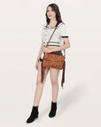 American Darling ADBGS178BF Envelope Hair-On Genuine Leather Women Bag Western Handbag Purse