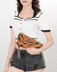 American Darling Wristlet Genuine Leather Women Bag W. Handbag Purse –
