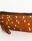 American Darling Wristlet Genuine Leather Women Bag W. Handbag Purse –