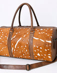 American Darling Women's Duffel Bag Western Hair On Genuine Leather Handbag and Ladies Purse