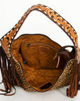 Hobo Hair On Saddle Blanket Genuine Leather Western Bag For Women