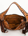 Hobo Hair On Saddle Blanket Genuine Leather Western Bag For Women