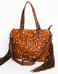 American Darling Tote Hair On Genuine Leather Women Bag Western Handbag Purse