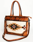 American Darling ADBG1034B Tote Hair-On Genuine Leather women bag western handbag purse