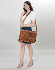American Darling ADBG1035B Cross Body Hair-On Genuine Leather women bag western handbag purse