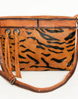 American Darling ADBG1035B Cross Body Hair-On Genuine Leather women bag western handbag purse