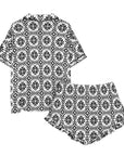 Baha Ranch Talavera Tile Mexican Print Southwest Satin Pajamas