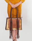 American Darling Hand Tooled Genuine Leather Women Bag Western Handbag Purse