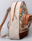OHLAY KB476 Backpack Upcycled Wool Upcycled Canvas Hair-On Genuine Leather women bag western handbag purse