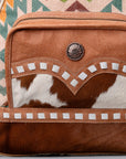 OHLAY KB476 Backpack Upcycled Wool Upcycled Canvas Hair-On Genuine Leather women bag western handbag purse