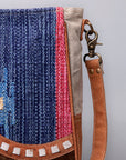 OHLAY KB480 Cross Body Upcycled Wool Upcycled Canvas Hair-On Genuine Leather women bag western handbag purse