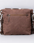 OHLAY KB482 Cross Body Upcycled Wool Upcycled Canvas Hair-On Genuine Leather women bag western handbag purse