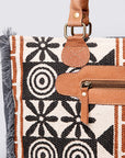 OHLAY KB491 TOTE Upcycled Wool Upcycled Canvas Genuine Leather women bag western handbag purse