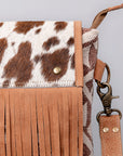 OHLAY KB495 Cross Body Upcycled Wool Upcycled Canvas Hair-On Genuine Leather women bag western handbag purse