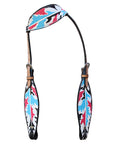 Hilason Western Horse Breast Collar Headstall American Leather Tan