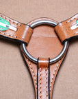 HILASON Western Horse Genuine Leather Breast Collar Tan