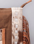 OHLAY KB519 TOTE Upcycled Canvas Hair-on Genuine Leather women bag western handbag purse