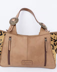 American Darling Hand Tooled Hair On Genuine Leather Women Bag Western Handbag Purse