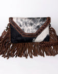 American Darling ADBGM298B Clutch Hair-On Genuine Leather Women Bag Western Handbag Purse