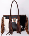 American Darling ADBGM276B Tote Hair-On Genuine Leather Women Bag Western Handbag Purse