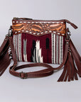 American Darling Cross Body Hand Tooled Saddle Blanket Genuine Leather Women Bag Western Handbag Purse