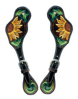 Durable Handcrafted PremiumLeather Spur Straps For Women Western Riding Show Rodeo