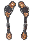 Durable Handcrafted PremiumLeather Spur Straps For Women Western Riding Show Rodeo