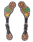 Durable Handcrafted PremiumLeather Spur Straps For Women Western Riding Show Rodeo