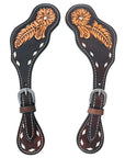 Durable Handcrafted PremiumLeather Spur Straps For Women Western Riding Show Rodeo