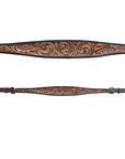 Bar H Equine Genuine Western American Leather Horse Premium Headstall & Breast Collar Set