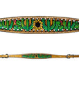 Bar H Equine Genuine Western American Leather Horse Premium Headstall & Breast Collar Set