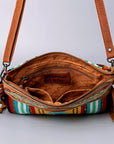 American Darling Cross Body Hand Tooled Saddle Blanket Genuine Leather Women Bag Western Handbag Purse