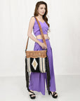 American Darling ADBGZ701 Crossbody Hand Tooled Saddle Blanket Genuine Leather Women Bag Western Handbag Purse
