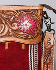 American Darling ADBGZ697 Crossbody Hand Tooled Saddle Blanket Genuine Leather Women Bag Western Handbag Purse