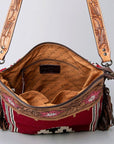 American Darling ADBGZ697 Crossbody Hand Tooled Saddle Blanket Genuine Leather Women Bag Western Handbag Purse