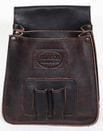Hilason Genuine Thick Leather Shooting Shotgun Shell Bag Ammo Bag Pouch