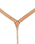 HILASON Western Horse Genuine American Leather Headstall & Breast Collar Set Tan