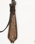 Hilason Western Horse Basket Hand Tooled American Leather Headstall Brown
