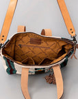 American Darling Tote Saddle Blanket Genuine Leather Women Bag Western Handbag Purse